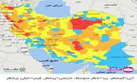 رنگ‌بندی جدید کرونایی کشور منتشر شد