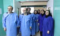 بازدید  معاون درمان دانشگاه علوم پزشکی گیلان  با همراهی مدیرکل بیمه سلامت استان از مرکز آموزشی درمانی الزهرا(س)