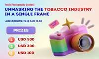 فراخوان مسابقه جهانی عکاسی «پرده‌برداری از صنعت دخانیات در یک قاب» برای جوانان ۱۳ تا ۳۵ سال