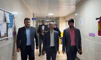 بازدید معاون درمان دانشگاه علوم پزشکی گیلان و تیم همراه از بیمارستان شهید بهشتی بندر انزلی