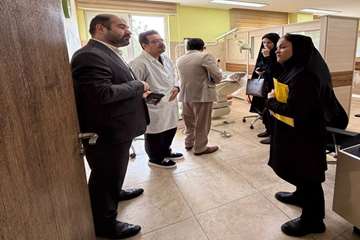 بازدید مدیر نظارت و اعتباربخشی دانشگاه علوم پزشکی گیلان از بیمارستان میلاد لاهیجان 