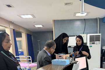 بازدید مدیر نظارت و اعتباربخشی دانشگاه علوم پزشکی گیلان از بیمارستان میلاد لاهیجان 