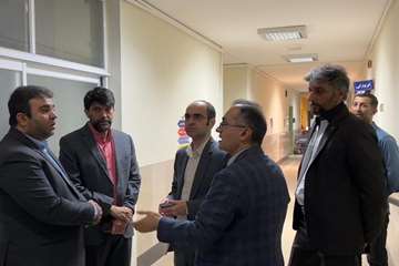 بازدید معاون درمان دانشگاه علوم پزشکی گیلان و تیم همراه از بیمارستان شهید بهشتی بندر انزلی