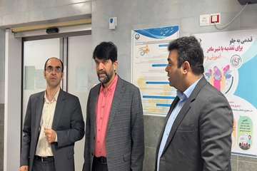 بازدید معاون درمان دانشگاه علوم پزشکی گیلان و تیم همراه از بیمارستان شهید بهشتی بندر انزلی